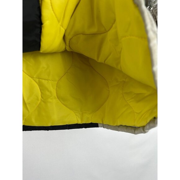 Vintage John Deere Womens L Ski Snowmobile Jacket  80s 90s Black Rainbow Color - Picture 15 of 16